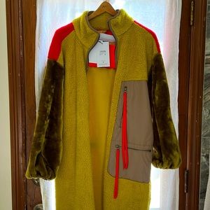 NWT!W MARLENE SHERPA JACKET LONG!